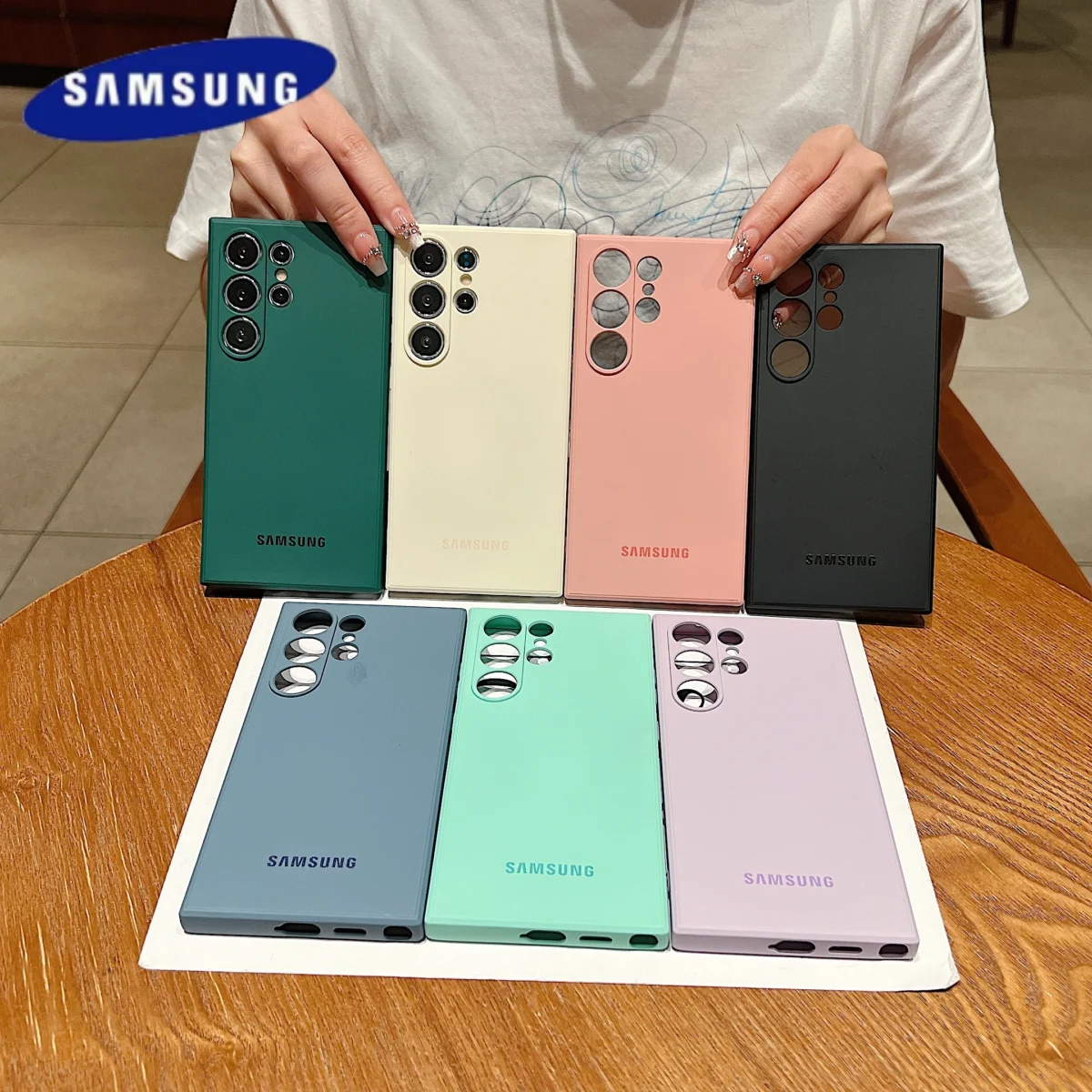 Original Liquid Silicone Soft Case Samsung Galaxy S25 Ultra S24 S23 Plus S22 Pro S21 FE 5G Official Shockproof Protection Cover - Image 5