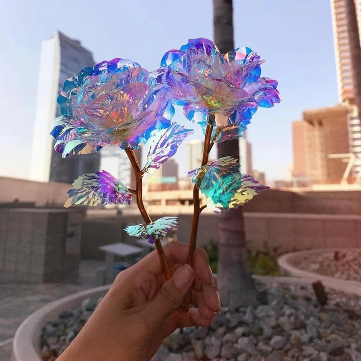 Valentine's Day Creative Gift 24K Foil Plated Rose Gold Rose Lasts Forever Love Wedding Decor Lover Roses Creative Gift 5-50PCS - Image 3
