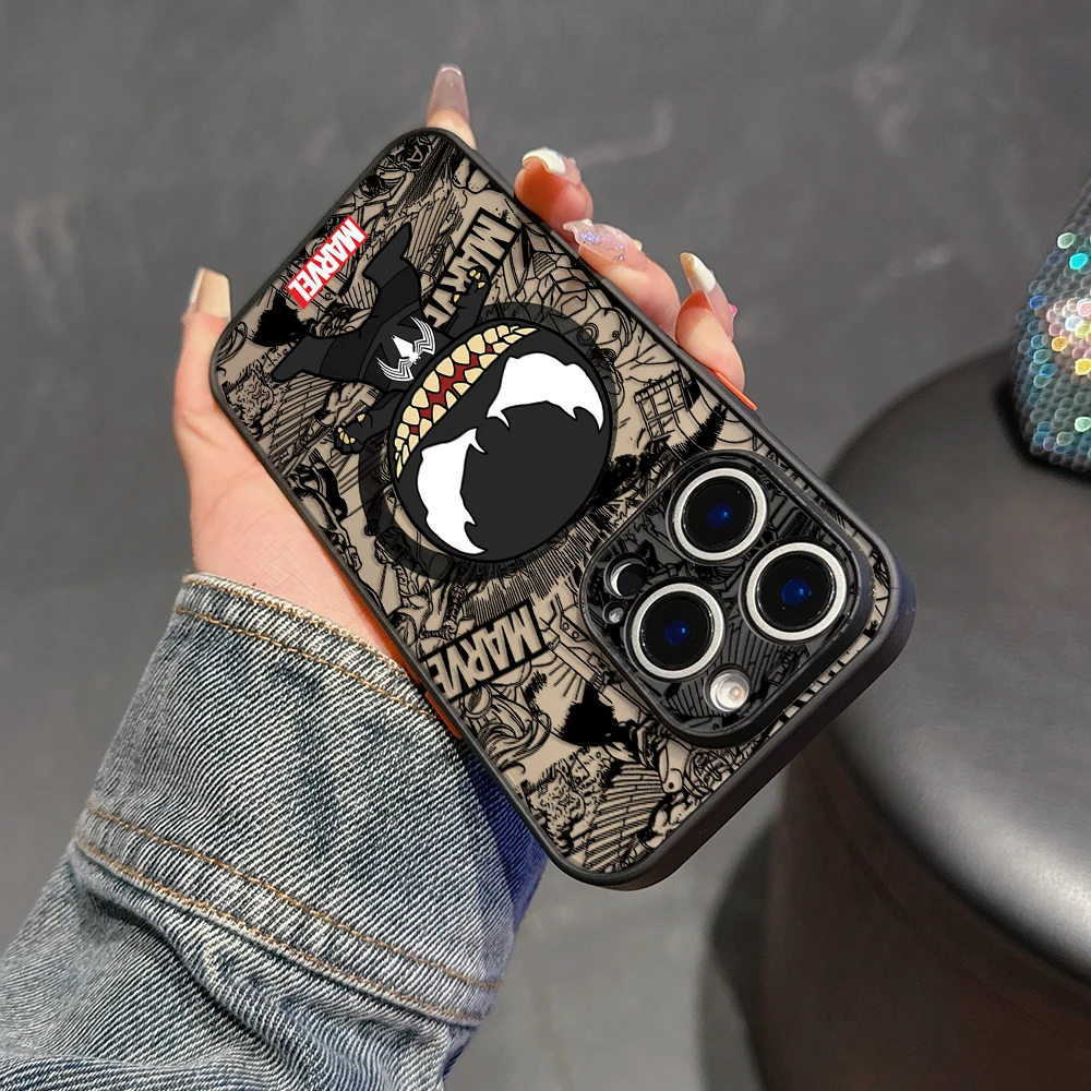 Magnetic Matte MarvelS SpiderManS GrootS Phone Case For Samsung Galaxy S25 S24 S23 S22 S21 S20 FE Plus Ultra 5G Back Cover - Image 4